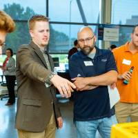 Guests at the Engineering Design Project Preview Event